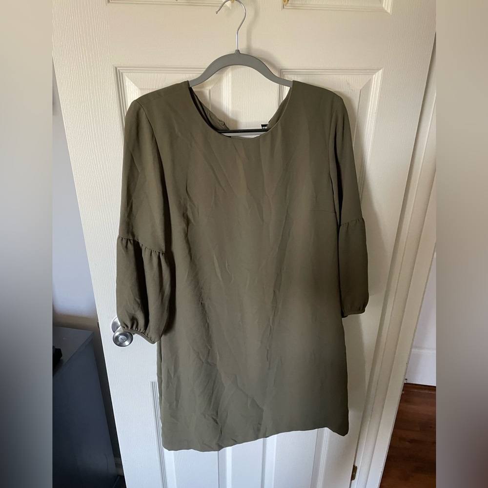 Ann Taylor Long Sleeve Shirt Dress Size 12